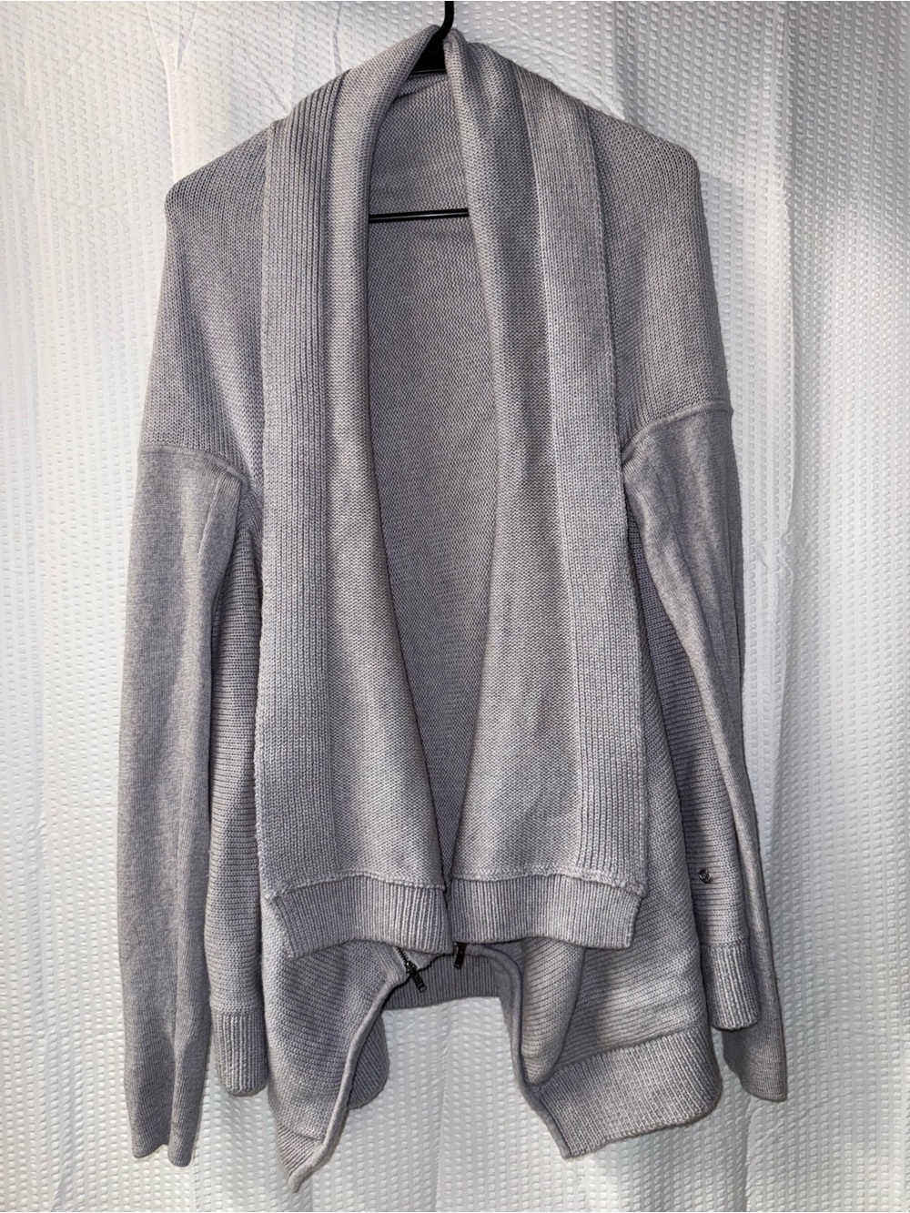 Lululemon Wrap It Up Sweater Sz 8 In Heathered Light Grey